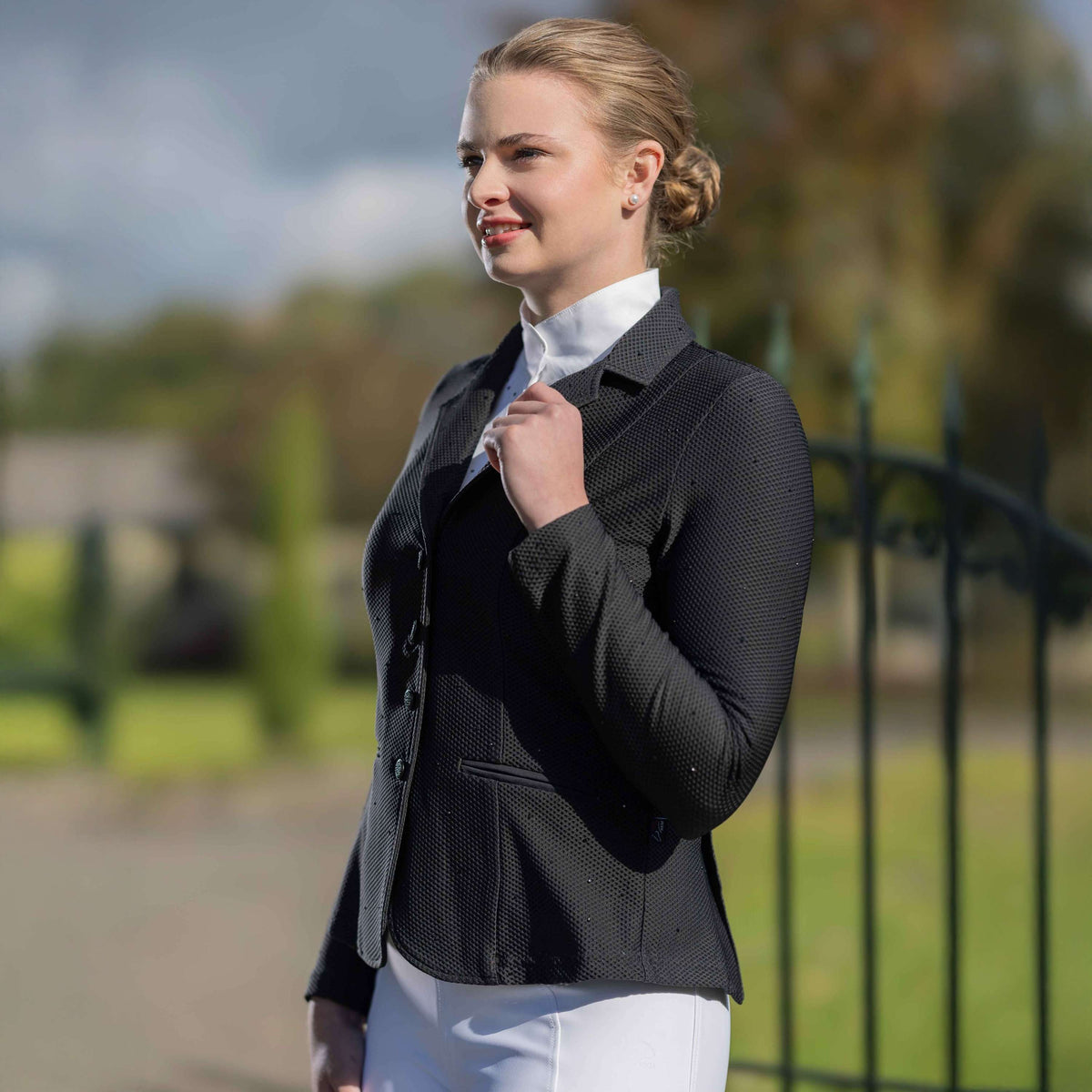 HKM Chaqueta de Competición Crystal Negro