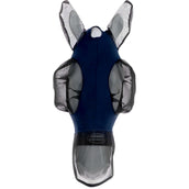 WeatherBeeta Máscara para Moscas ComFiTec Luxe Bug Eye Saver con Orejas y Nariz Azul marino/Negro