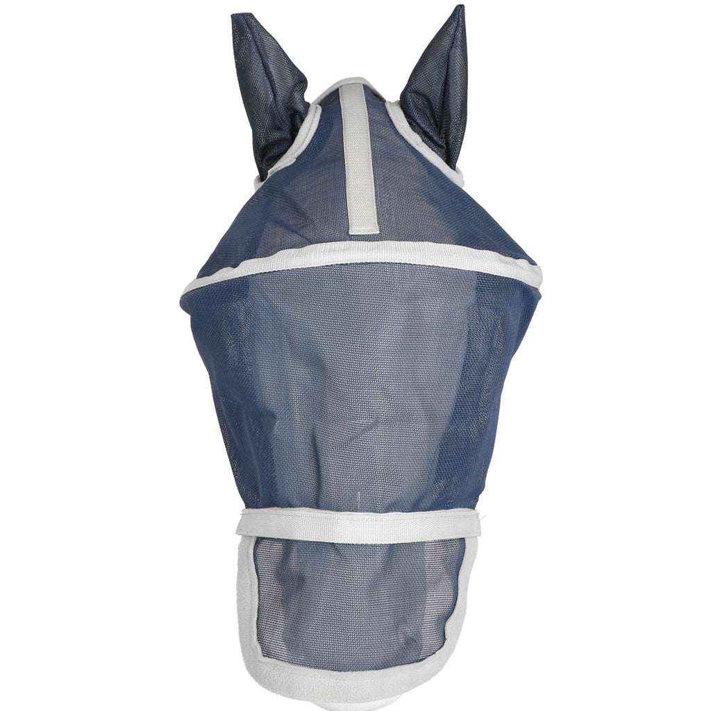 EQUITHÈME Máscara Antimoscas Hoop con Protección UV Navy