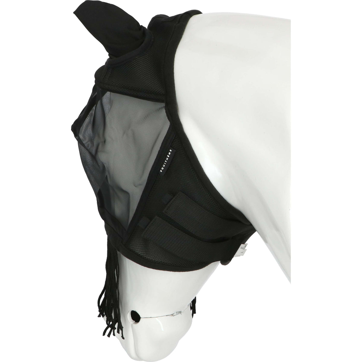 EQUITHÈME Máscara para Moscas Franges con Protección UV Negro