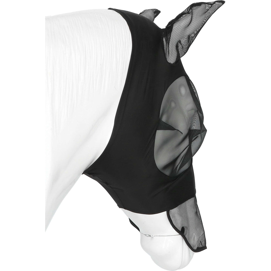 EQUITHÈME Máscara para Moscas Lycra UV protection Con Protección para la Nariz Negro