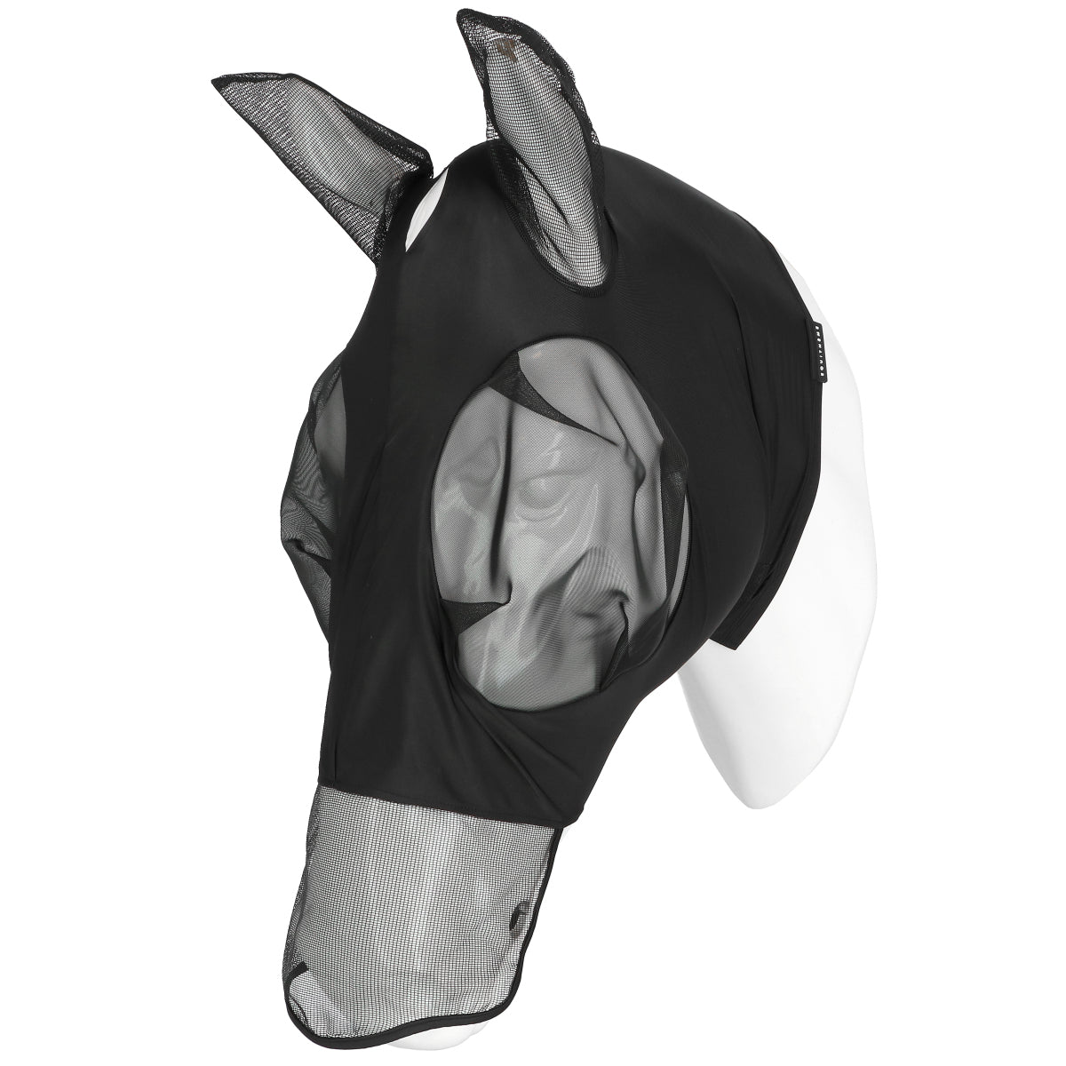 EQUITHÈME Máscara para Moscas Hood con Protección UV Negro
