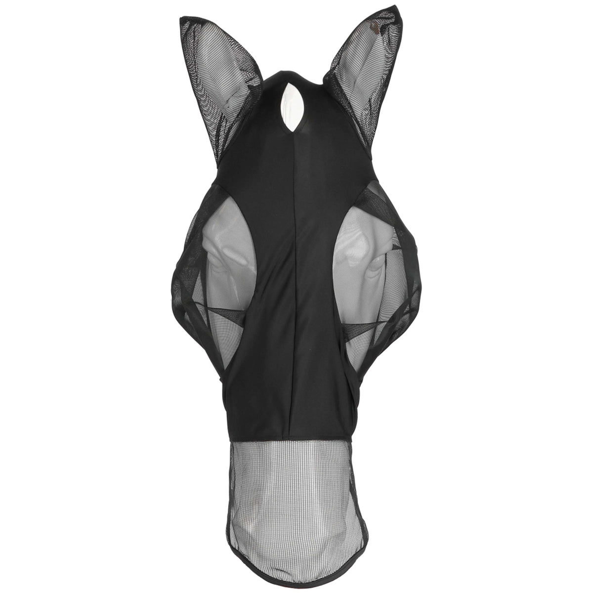 EQUITHÈME Máscara para Moscas Hood con Protección UV Negro