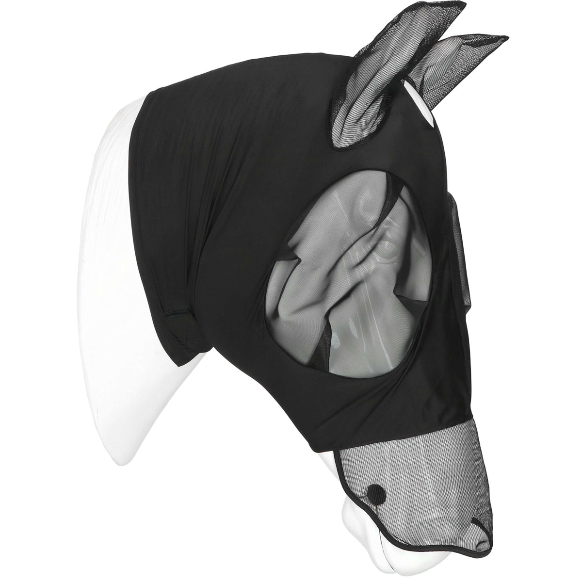 EQUITHÈME Máscara para Moscas Hood con Protección UV Negro