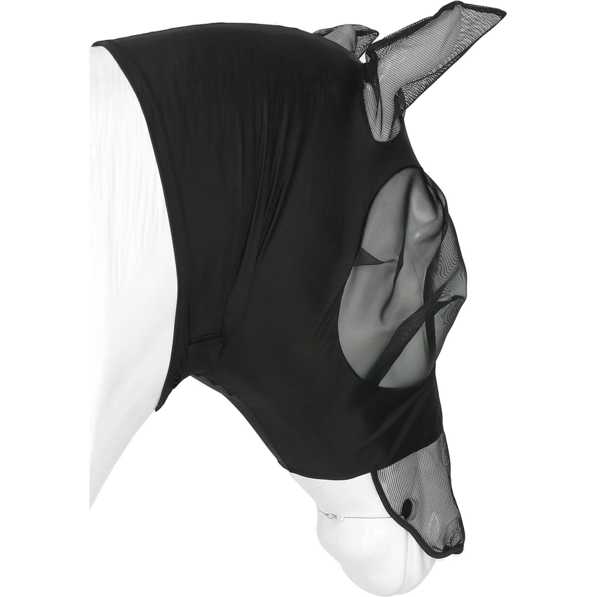 EQUITHÈME Máscara para Moscas Hood con Protección UV Negro