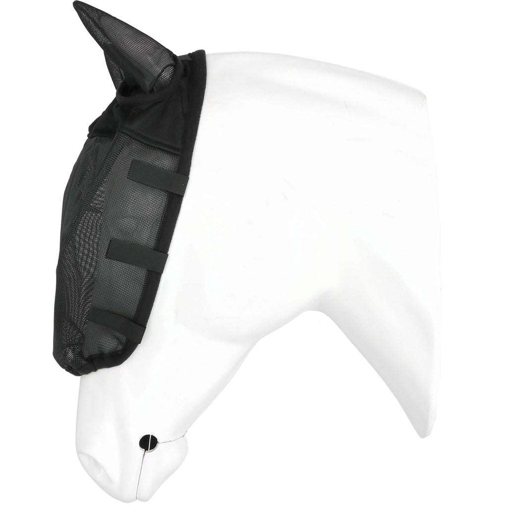 EQUITHÈME Cabezada con Máscara Antimoscas con Protección UV Negro