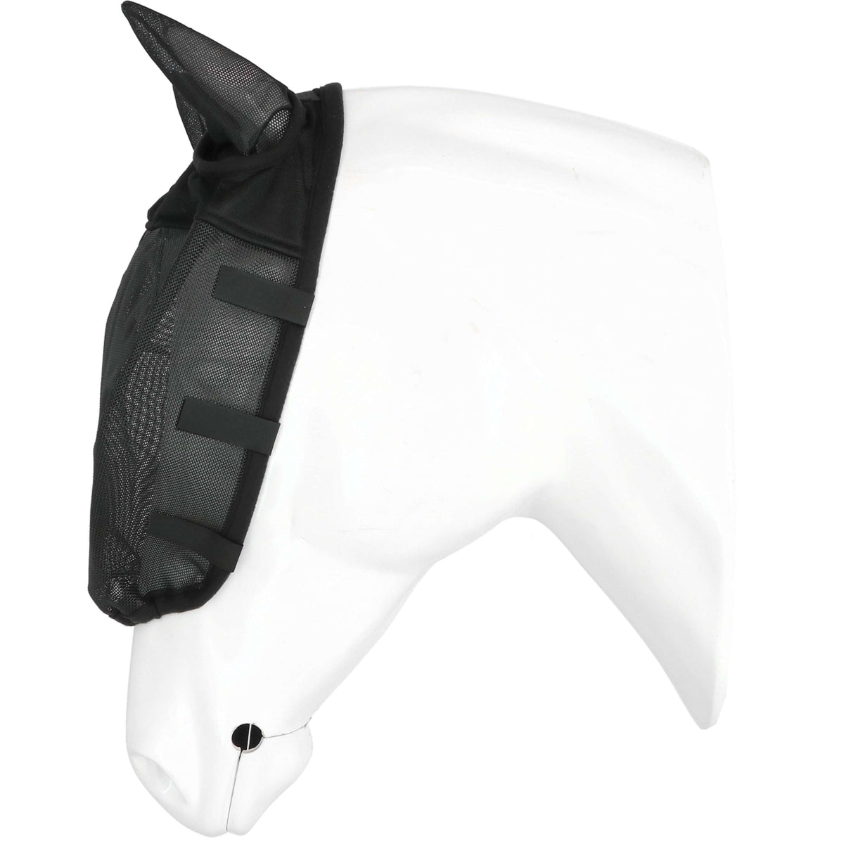 EQUITHÈME Cabezada con Máscara Antimoscas con Protección UV Negro