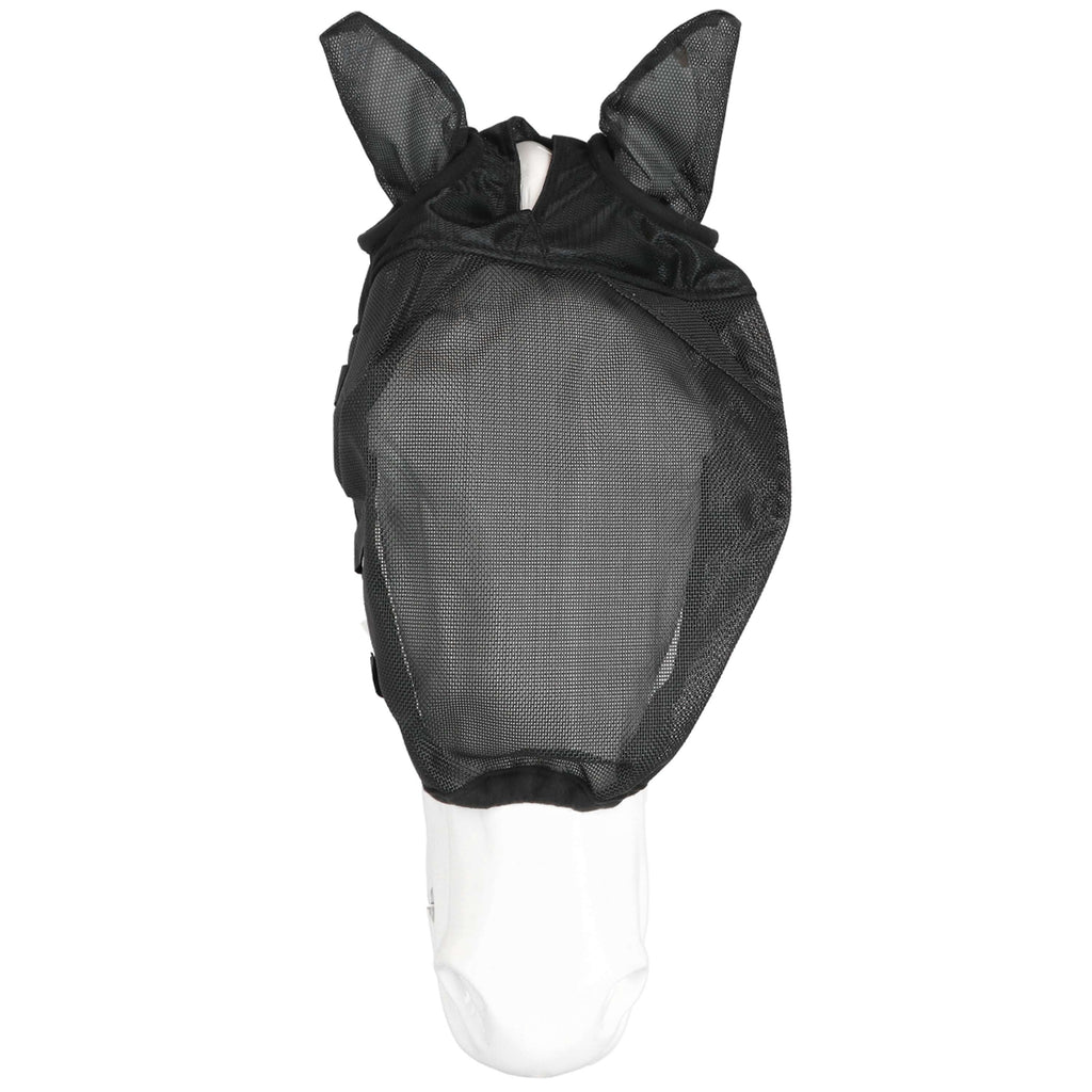 EQUITHÈME Cabezada con Máscara Antimoscas con Protección UV Negro
