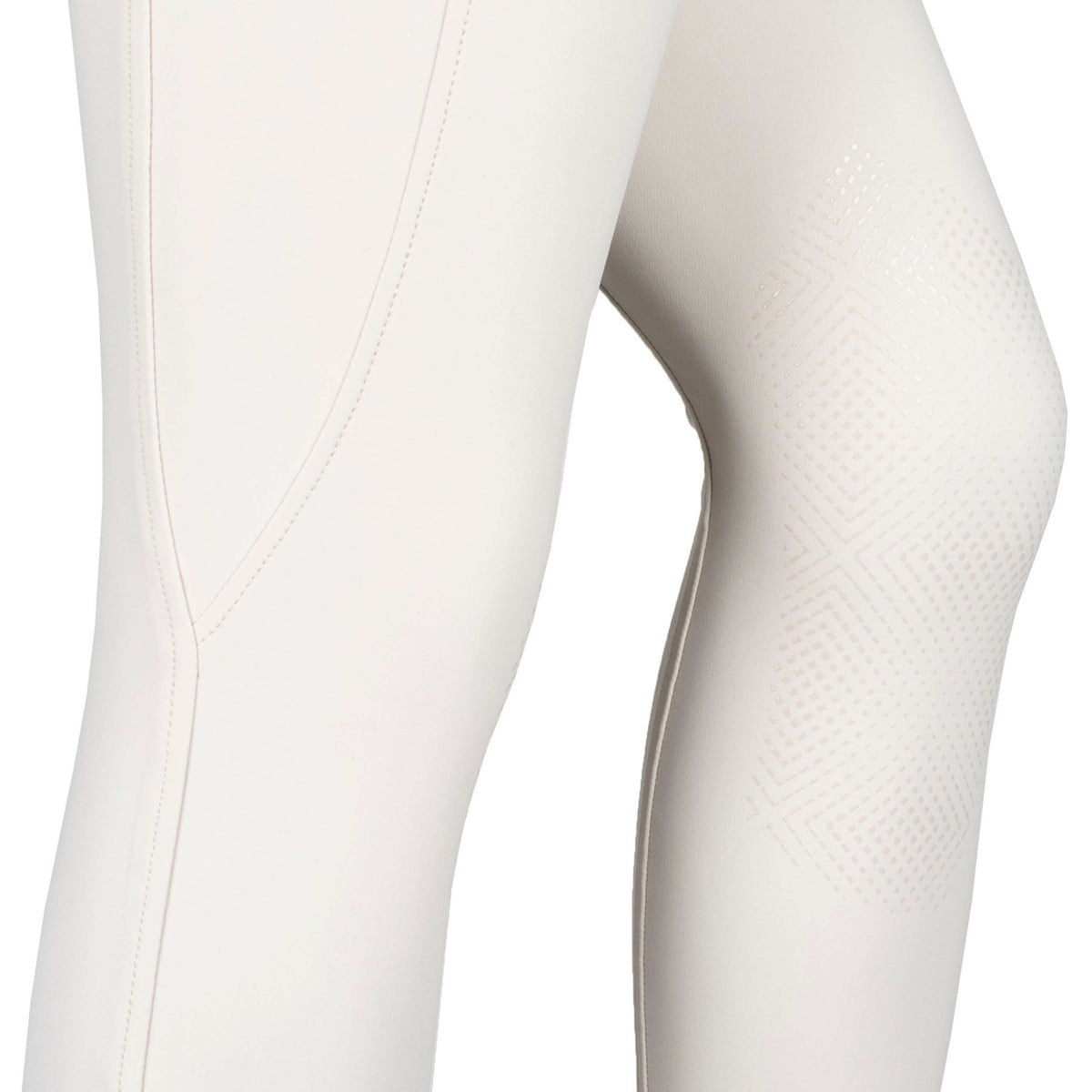 Montar Pantalones MoZuna Gun Metal Crystals Agarre de rodilla Warm Light Grey
