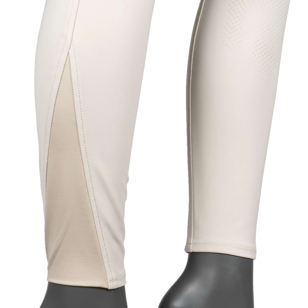 Montar Pantalones MoZuna Gun Metal Crystals Agarre de rodilla Warm Light Grey