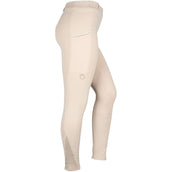 Montar Legging de Equitación MoZuna Gun Metal Crystals Full Grip Warm Light Grey