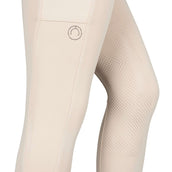 Montar Legging de Equitación MoZuna Gun Metal Crystals Full Grip Warm Light Grey