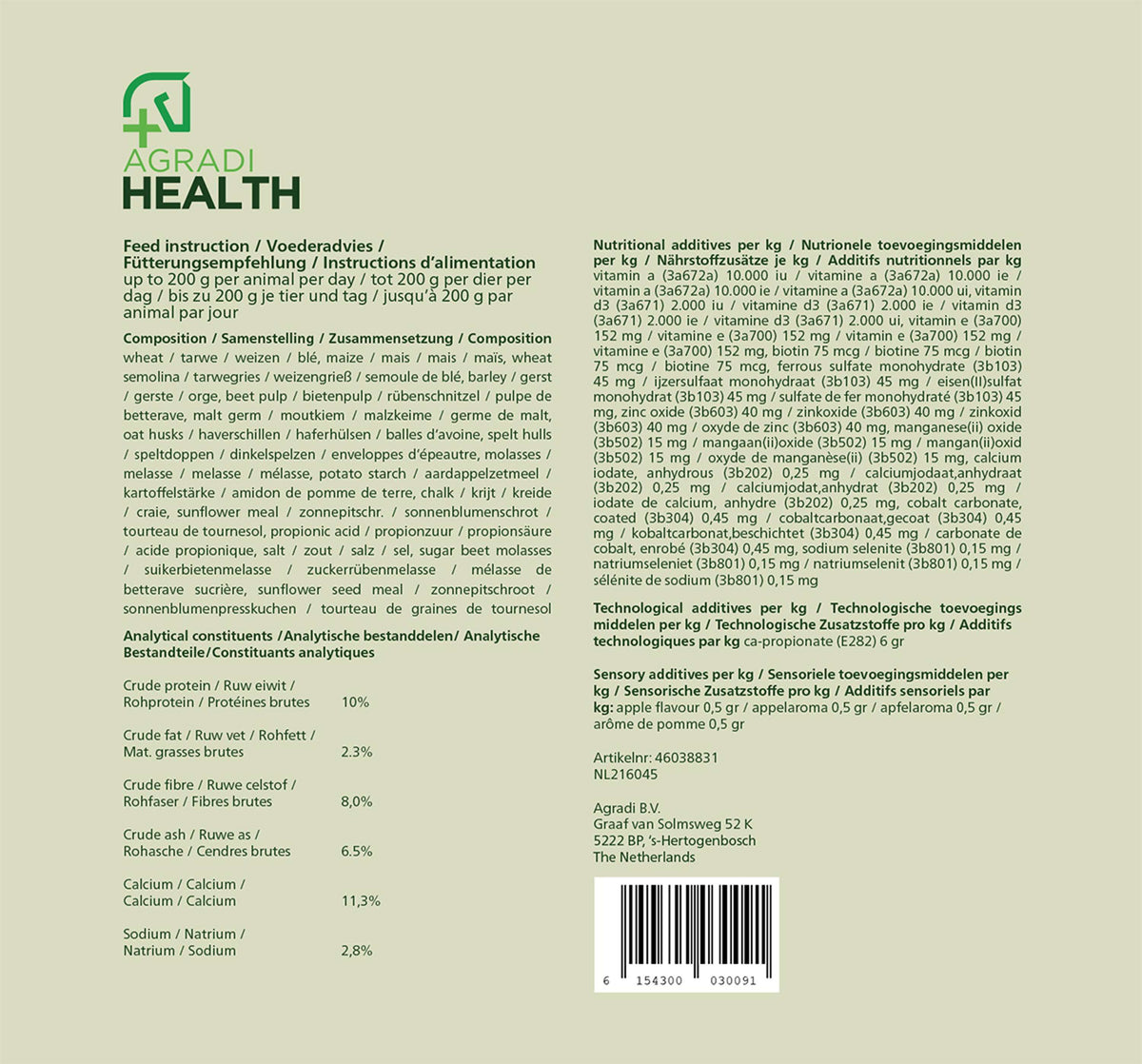 Agradi Horse Golosina Manzana