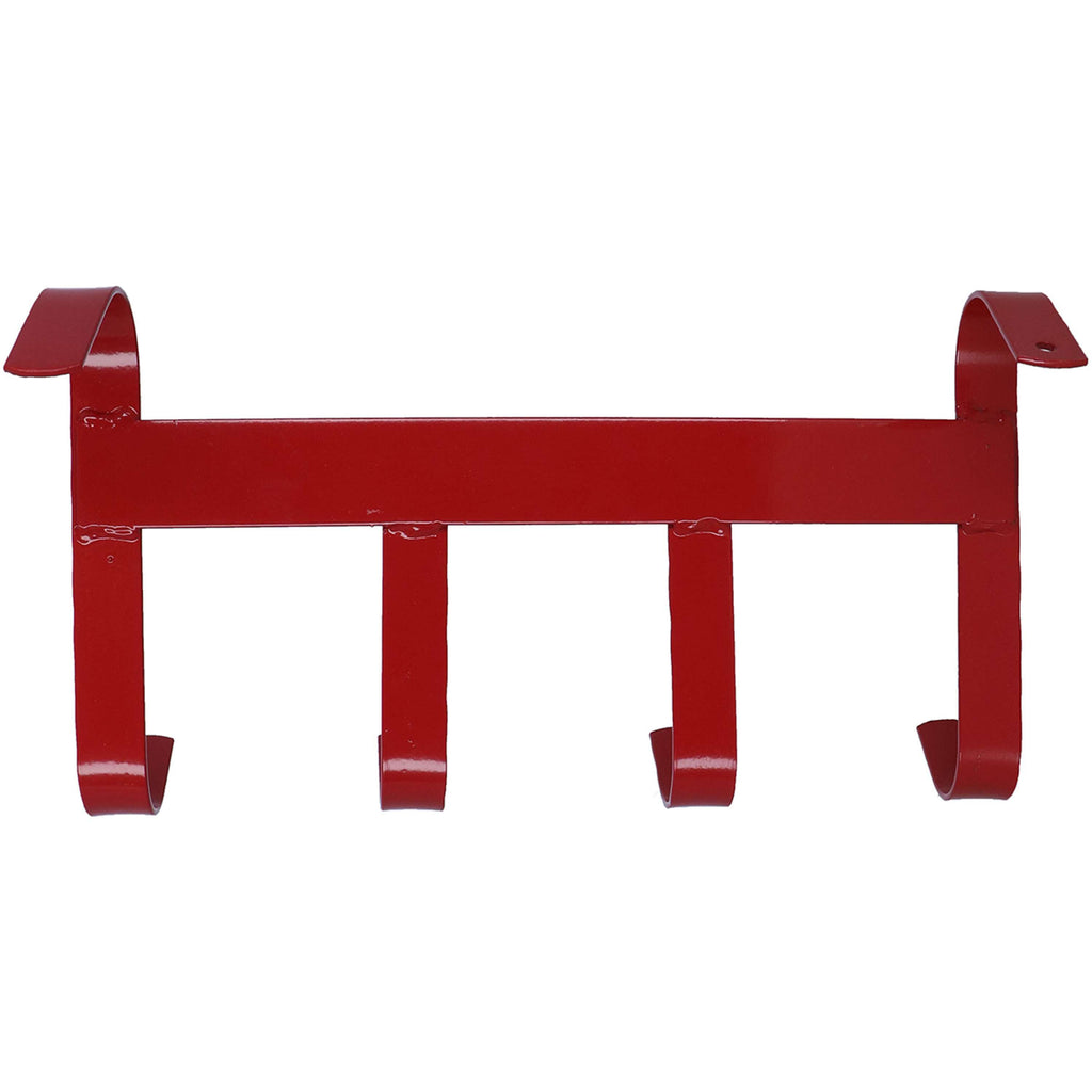 Agradi Horse Colgador de Bridas con 4 Ganchos Rojo