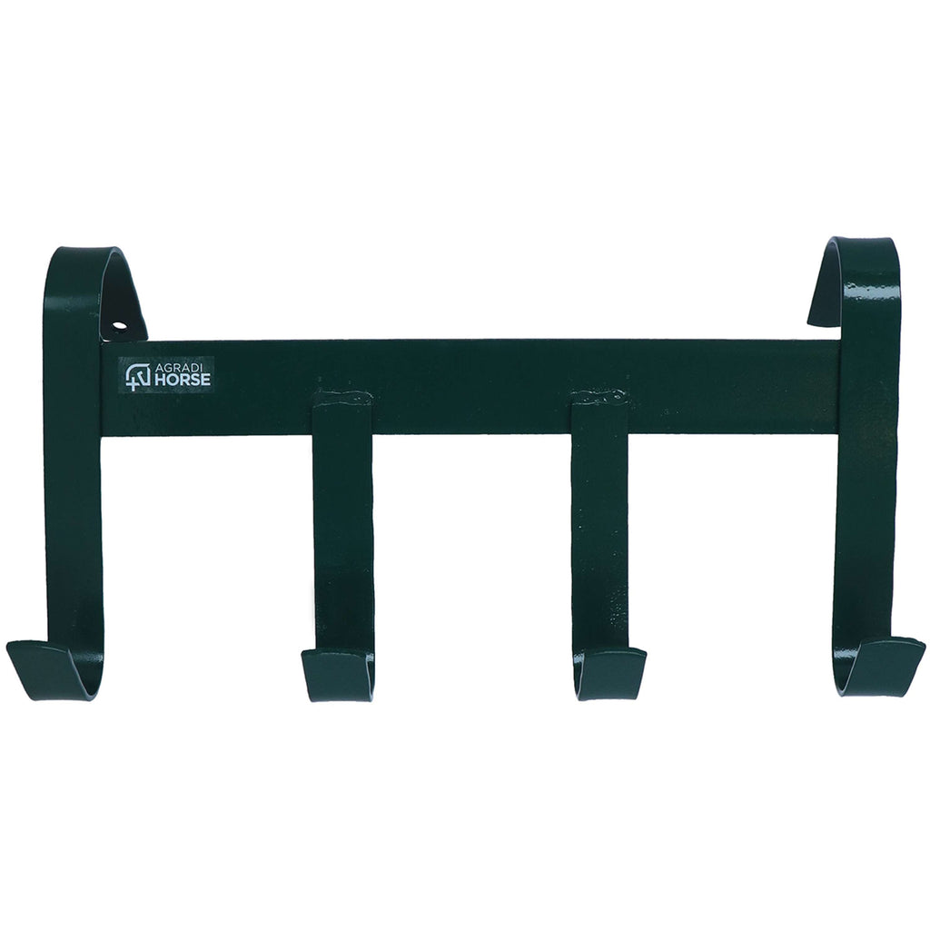 Agradi Horse Colgador de Bridas con 4 Ganchos Verde