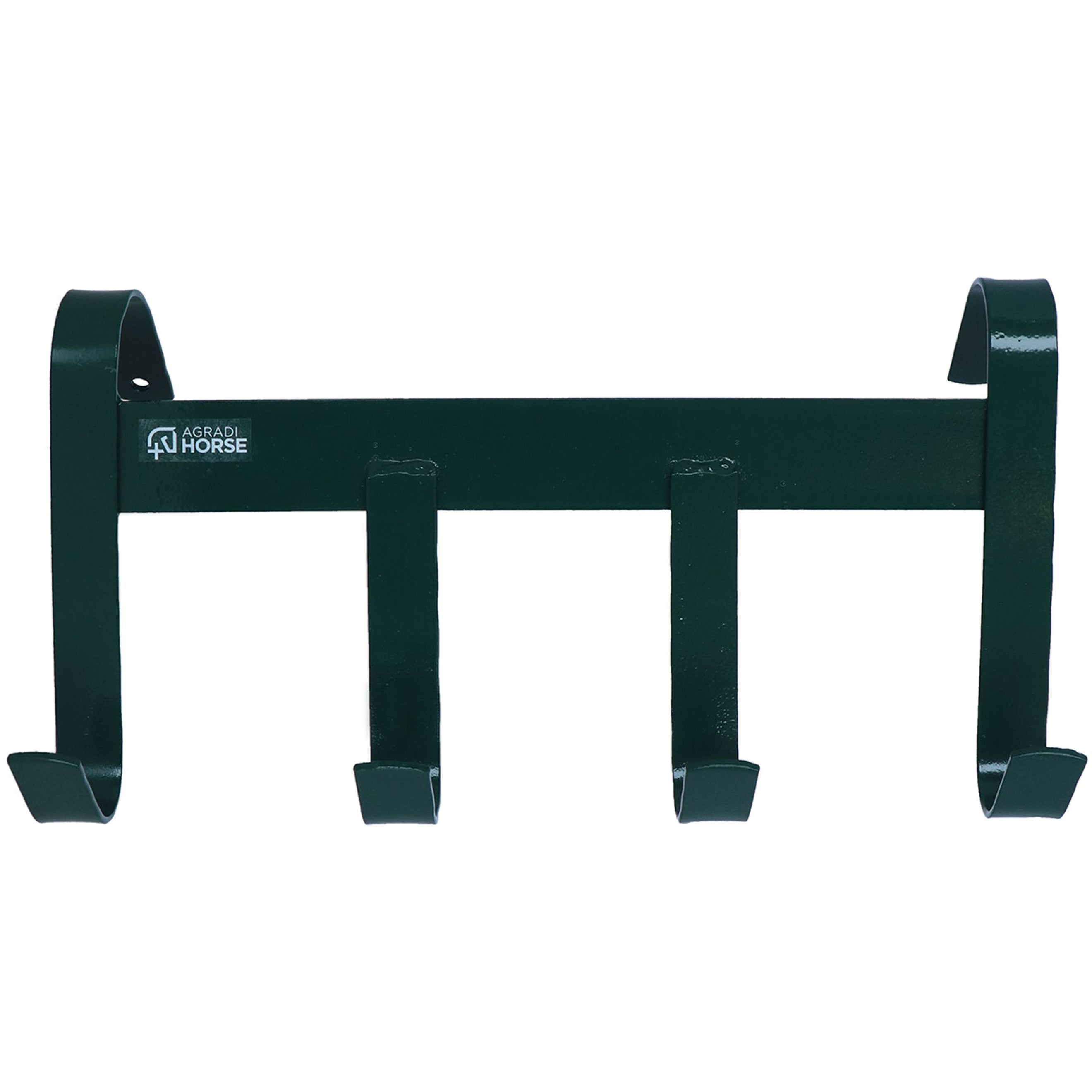 Agradi Horse Colgador de Bridas con 4 Ganchos Verde