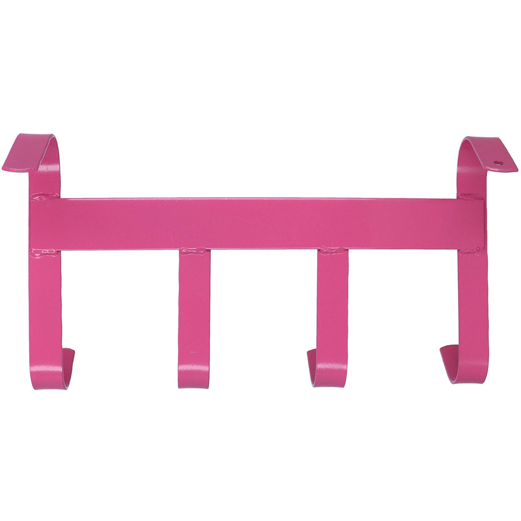 Agradi Horse Colgador de Bridas con 4 Ganchos Rosa