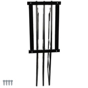 Agradi Horse Soporte para Mantas para 3 Mantas Métal XH Negro