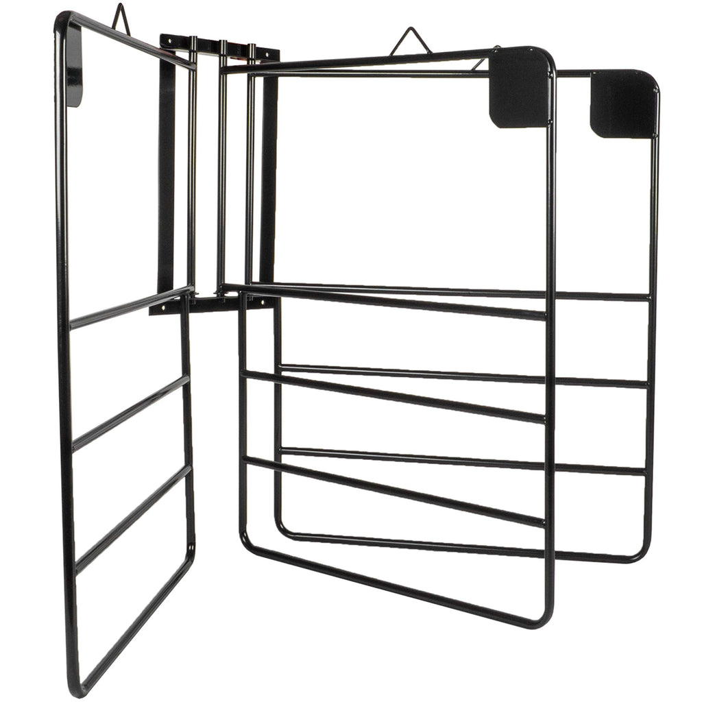 Agradi Horse Soporte para Mantas para 3 Mantas Métal XH Negro
