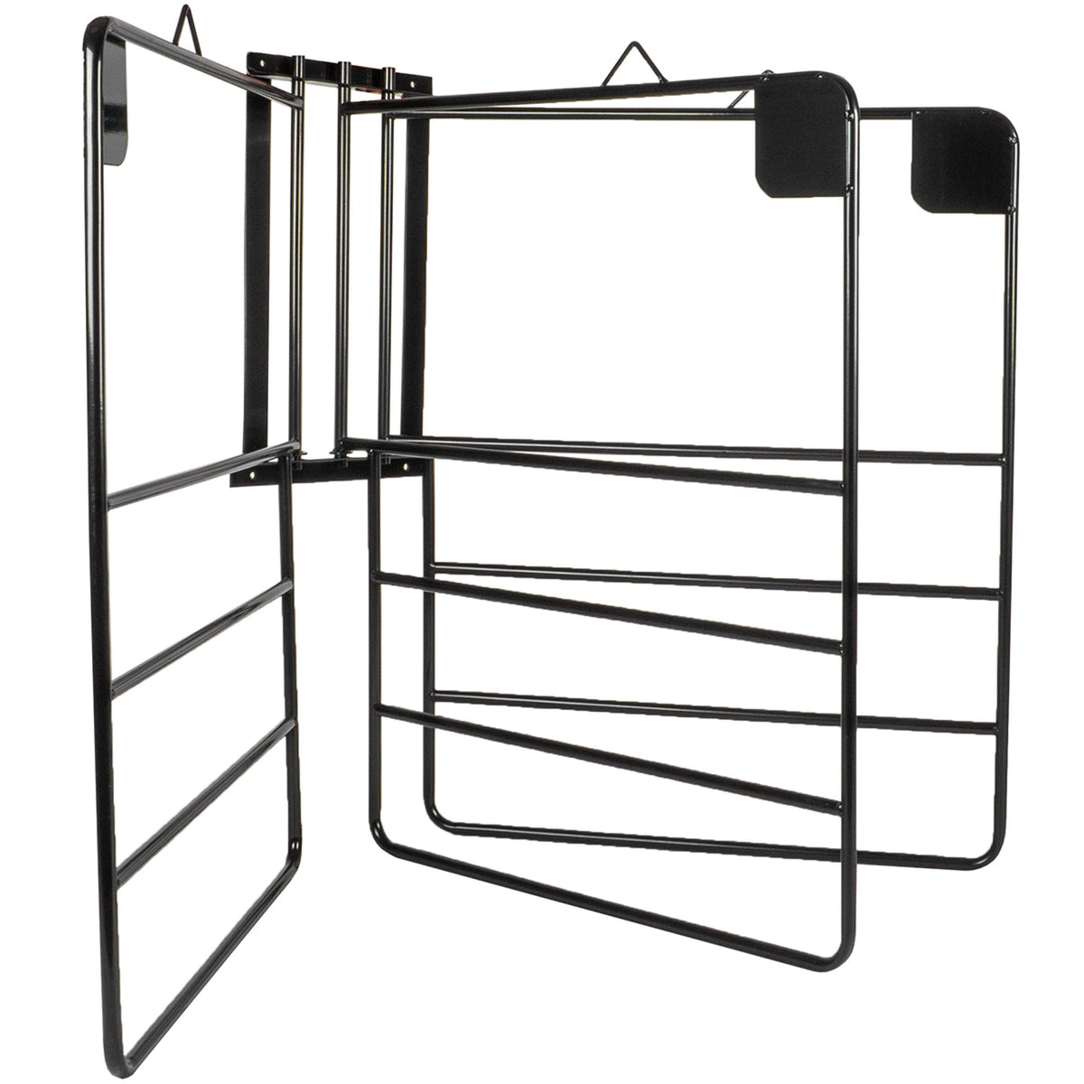 Agradi Horse Soporte para Mantas para 3 Mantas Métal XH Negro