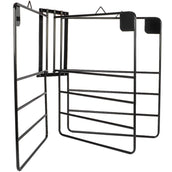 Agradi Horse Soporte para Mantas para 3 Mantas Métal XH Negro