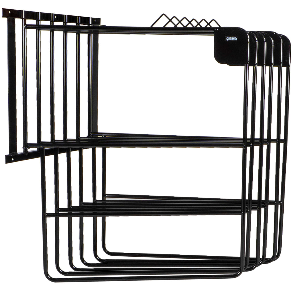 Agradi Horse Soporte para Mantas para 6 Mantas Métal XH Negro