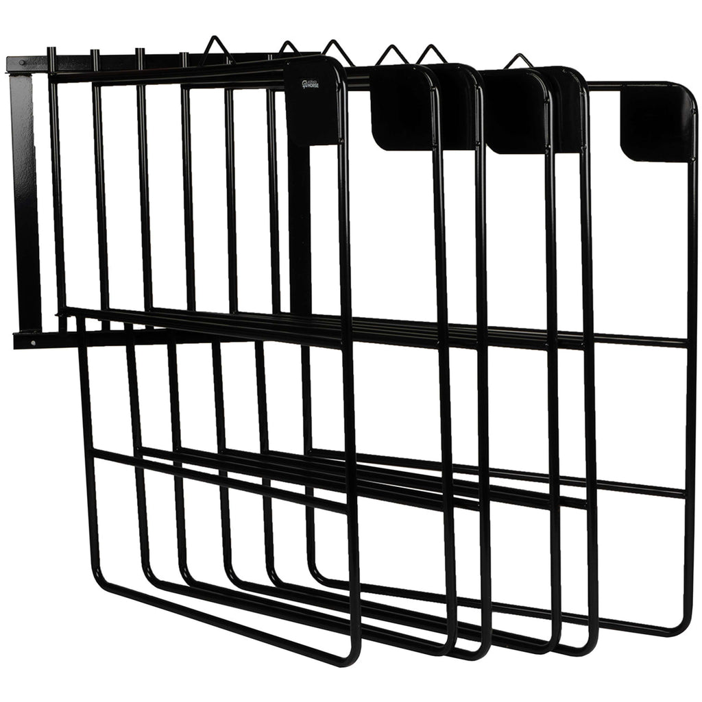 Agradi Horse Soporte para Mantas para 6 Mantas Métal XH Negro