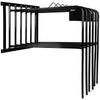 Agradi Horse Soporte para Mantas para 6 Mantas Métal S Negro