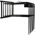 Agradi Horse Soporte para Mantas para 6 Mantas Métal S Negro
