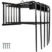 Agradi Horse Soporte para Mantas para 6 Mantas Métal S Negro