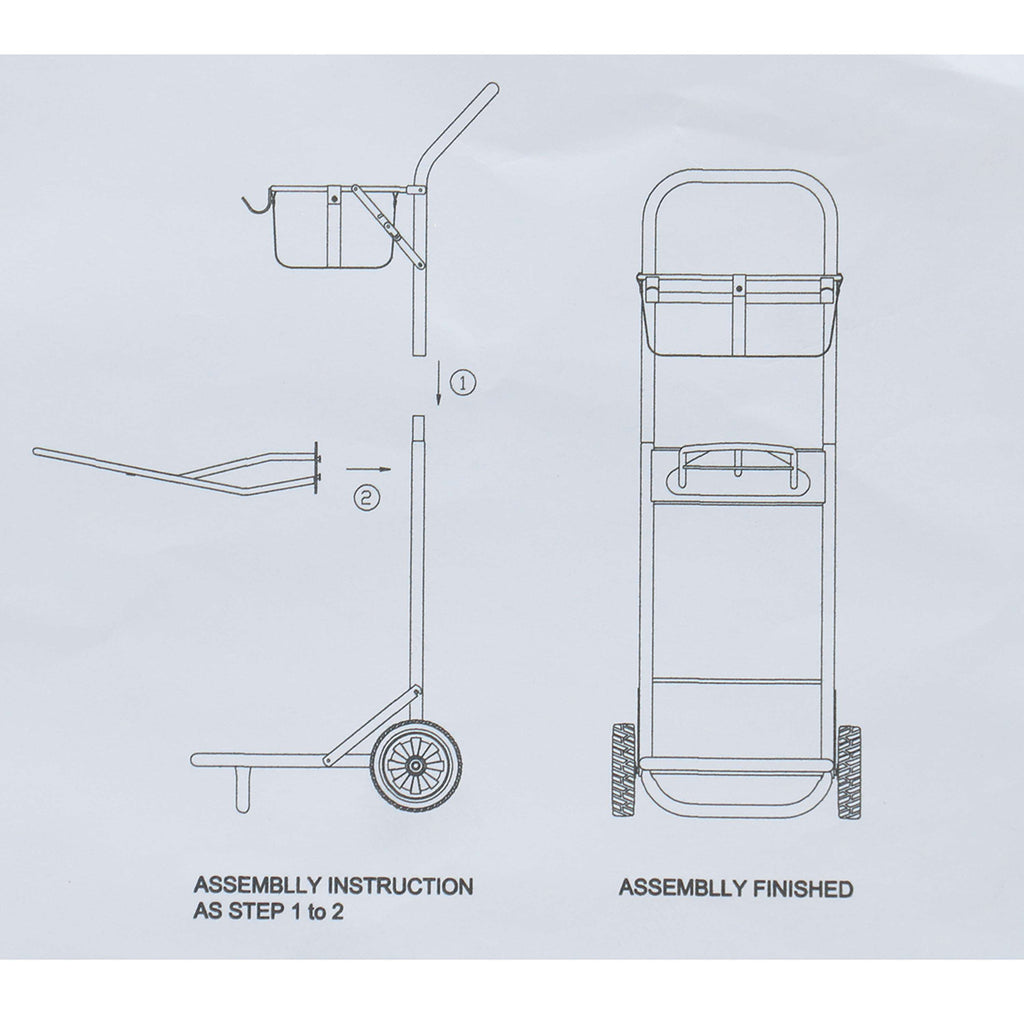 Agradi Horse Carrito Porta-Silla Negro