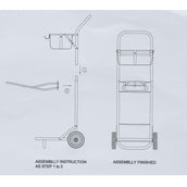 Agradi Horse Carrito Porta-Silla Negro