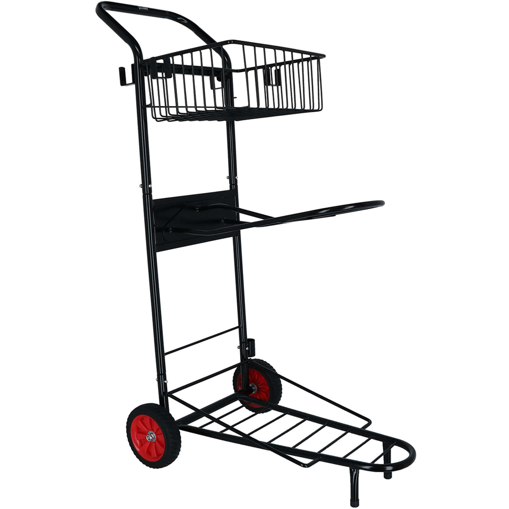 Agradi Horse Carrito Porta-Silla con Cesta Negro