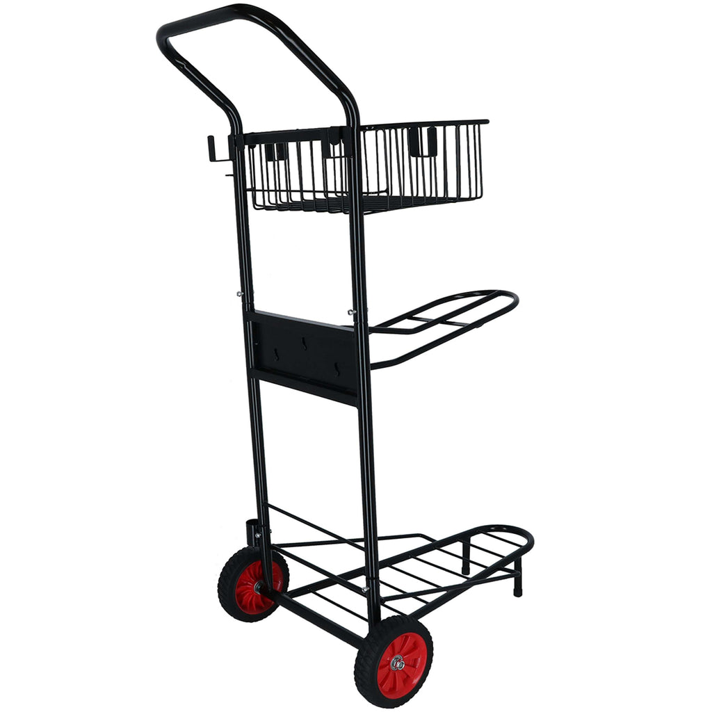 Agradi Horse Carrito Porta-Silla con Cesta Negro