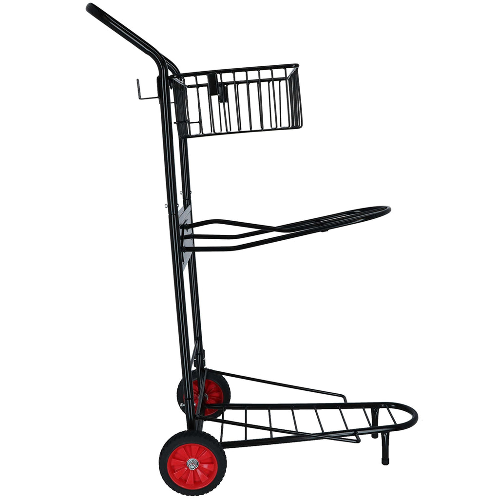 Agradi Horse Carrito Porta-Silla con Cesta Negro