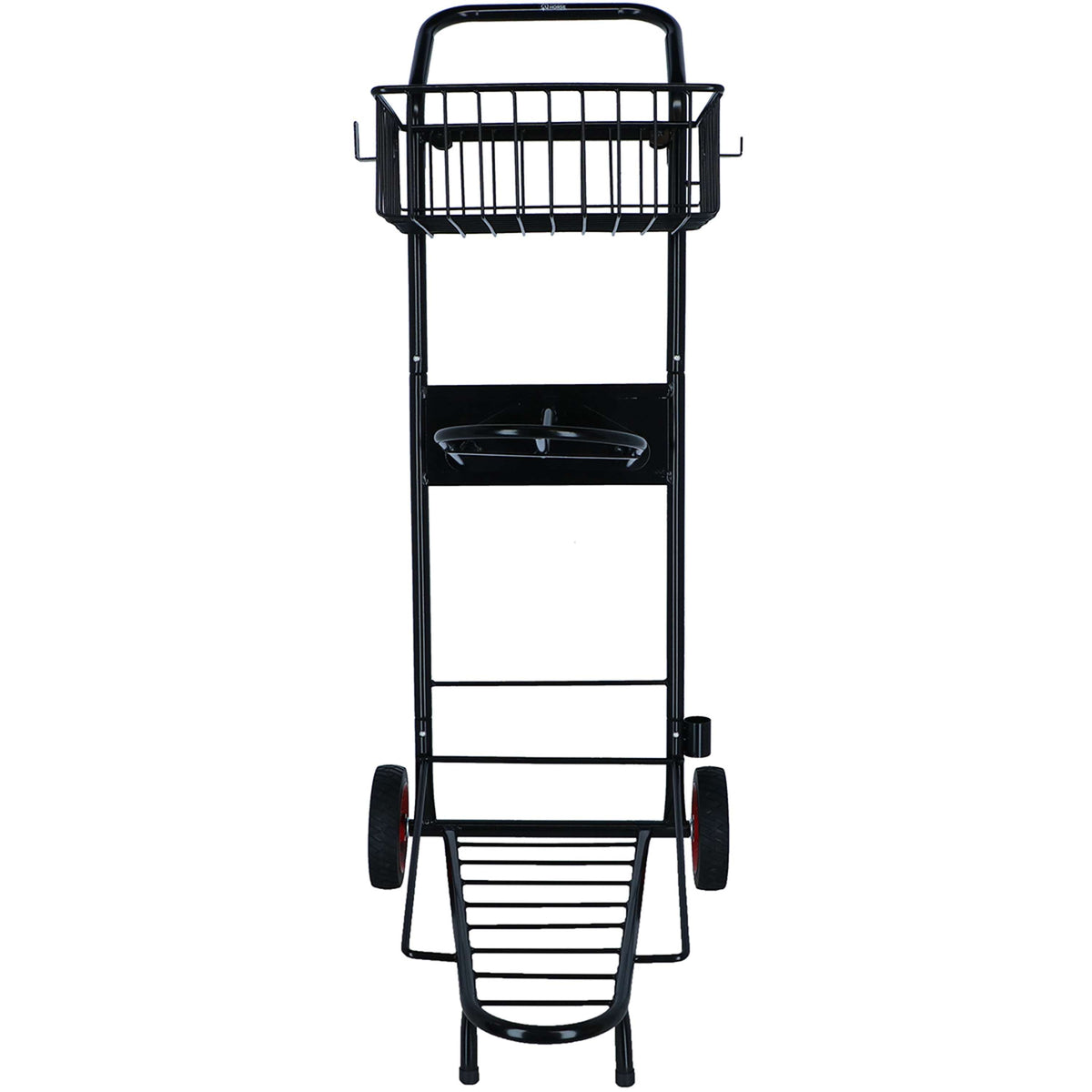 Agradi Horse Carrito Porta-Silla con Cesta Negro