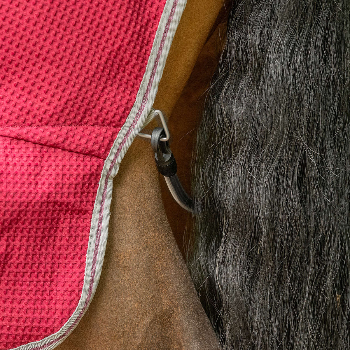 Velder Horsewear Premium Waffle Cooler Rug Rojo Morera