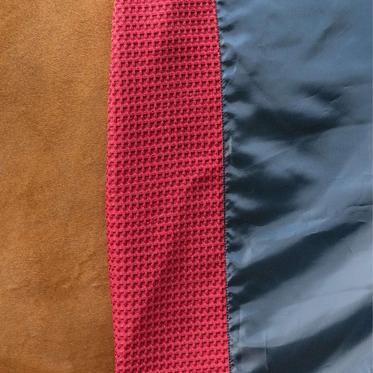 Velder Horsewear Premium Waffle Cooler Rug Rojo Morera