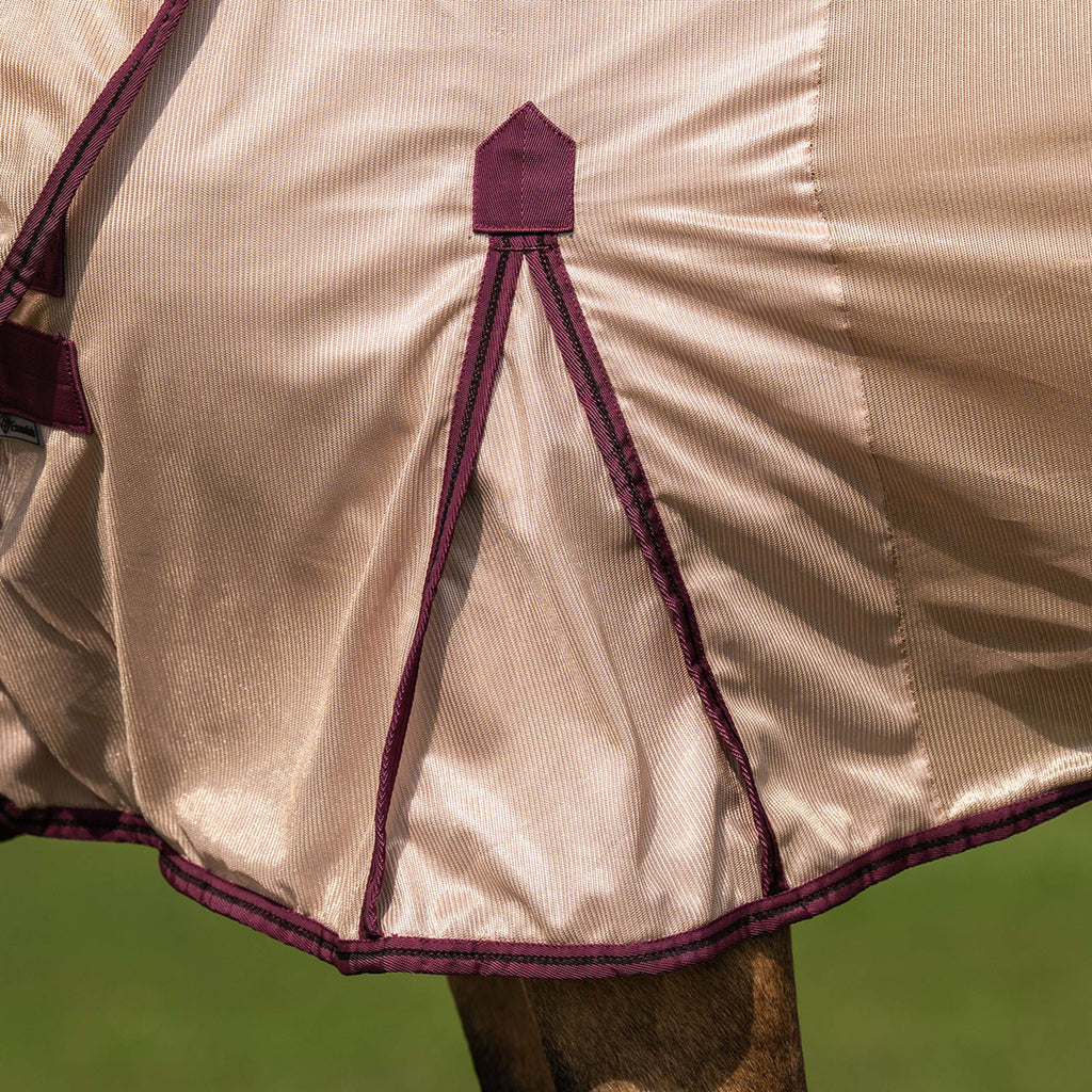 Velder Horsewear Essentials Manta Antimoscas Mesh con cuello Earth Grey