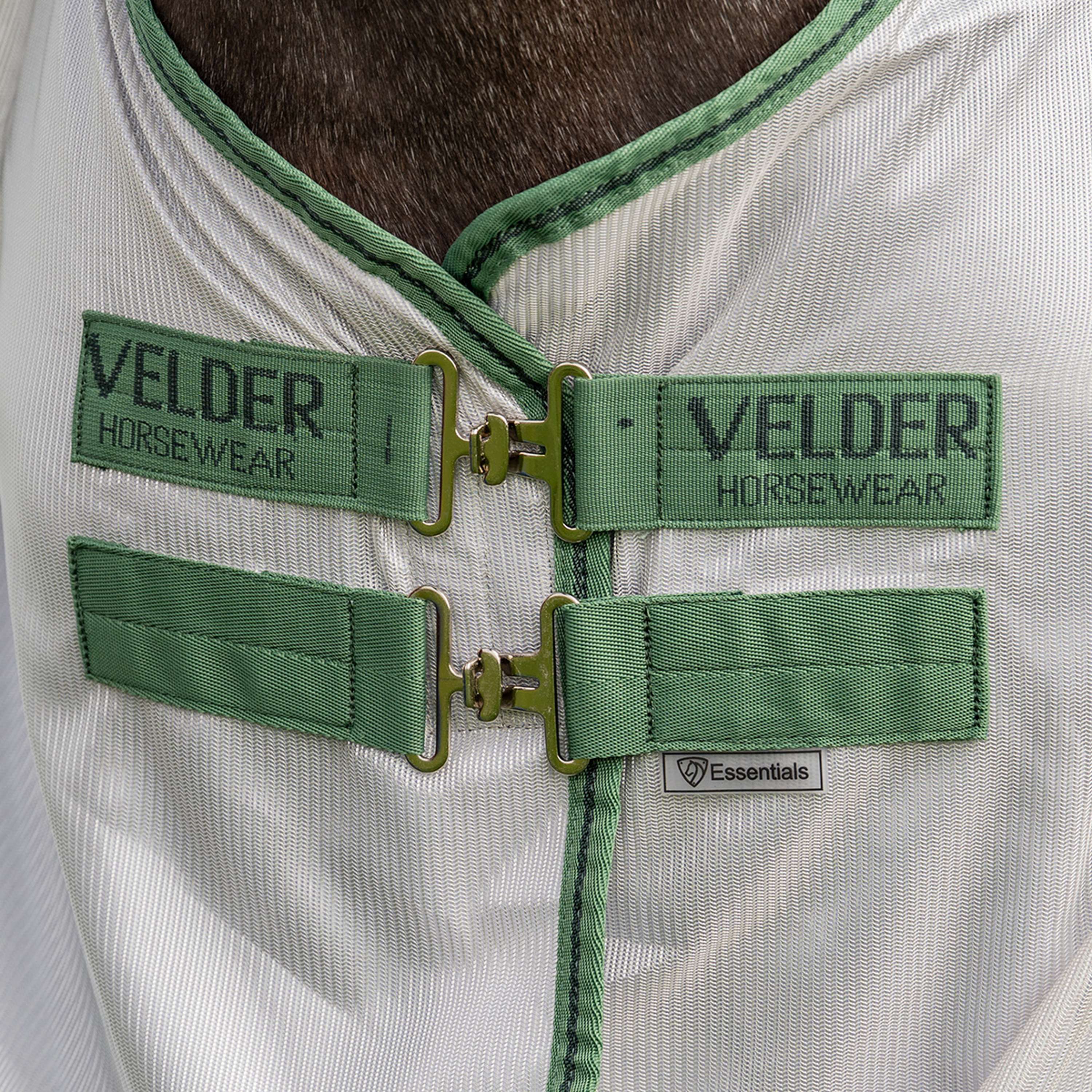 Velder Horsewear Essentials Pony Manta Antimoscas Mesh con cuello Plata