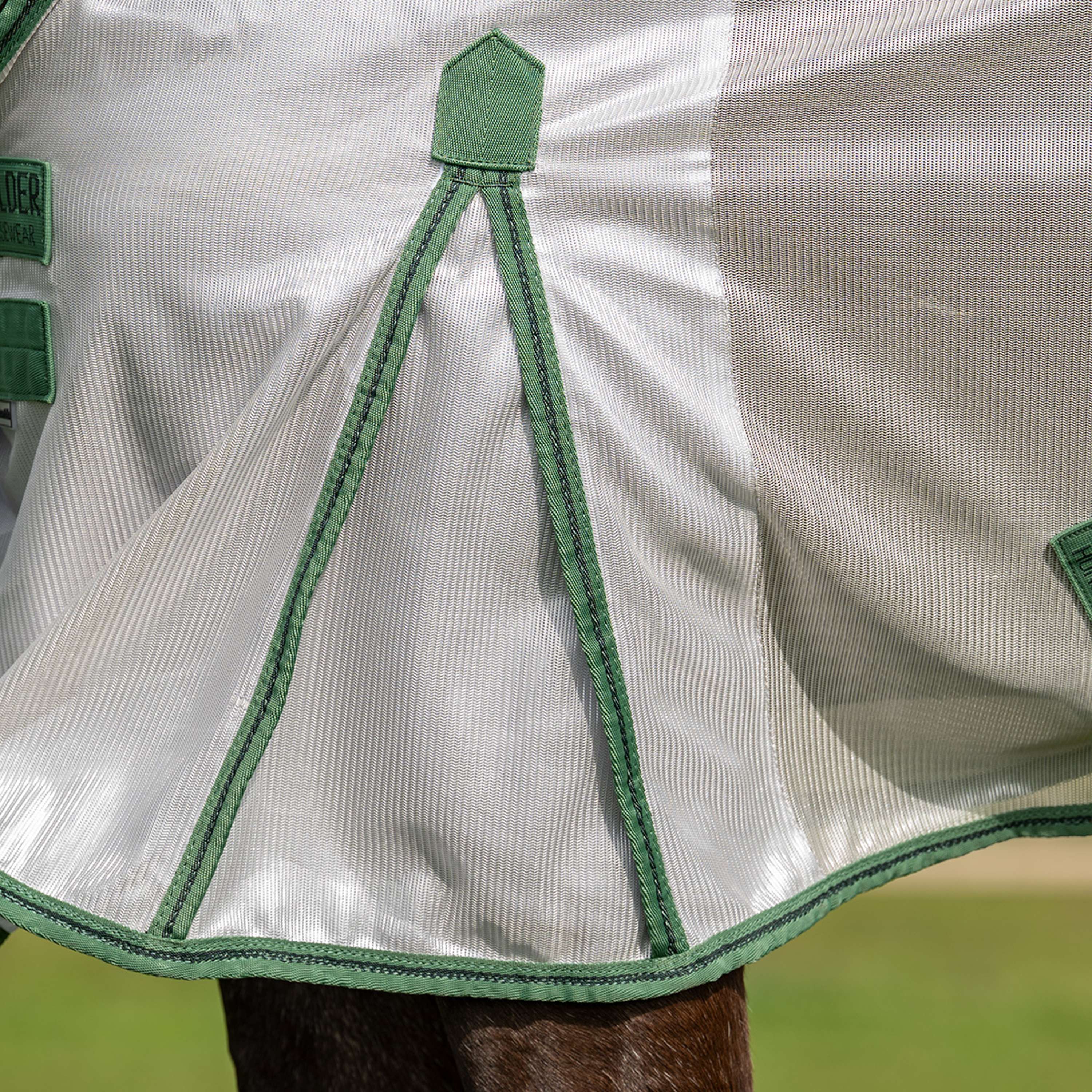 Velder Horsewear Essentials Pony Manta Antimoscas Mesh con cuello Plata