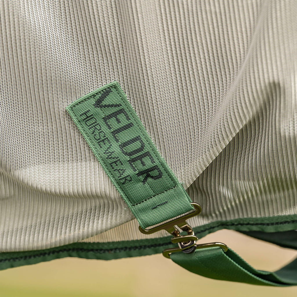 Velder Horsewear Essentials Manta Antimoscas Mesh con cuello Plata