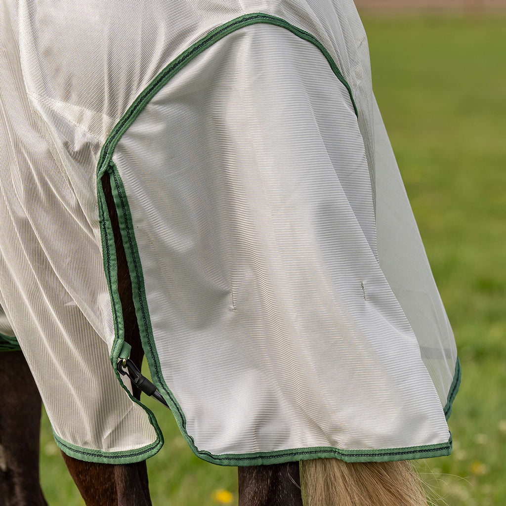 Velder Horsewear Essentials Manta Antimoscas Mesh con cuello Plata