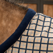 Velder Horsewear Premium Fleece Cooler with Collar Navy Check