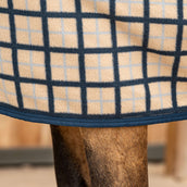 Velder Horsewear Premium Fleece Cooler with Collar Navy Check