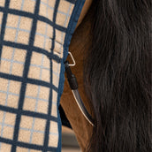 Velder Horsewear Premium Fleece Cooler with Collar Navy Check