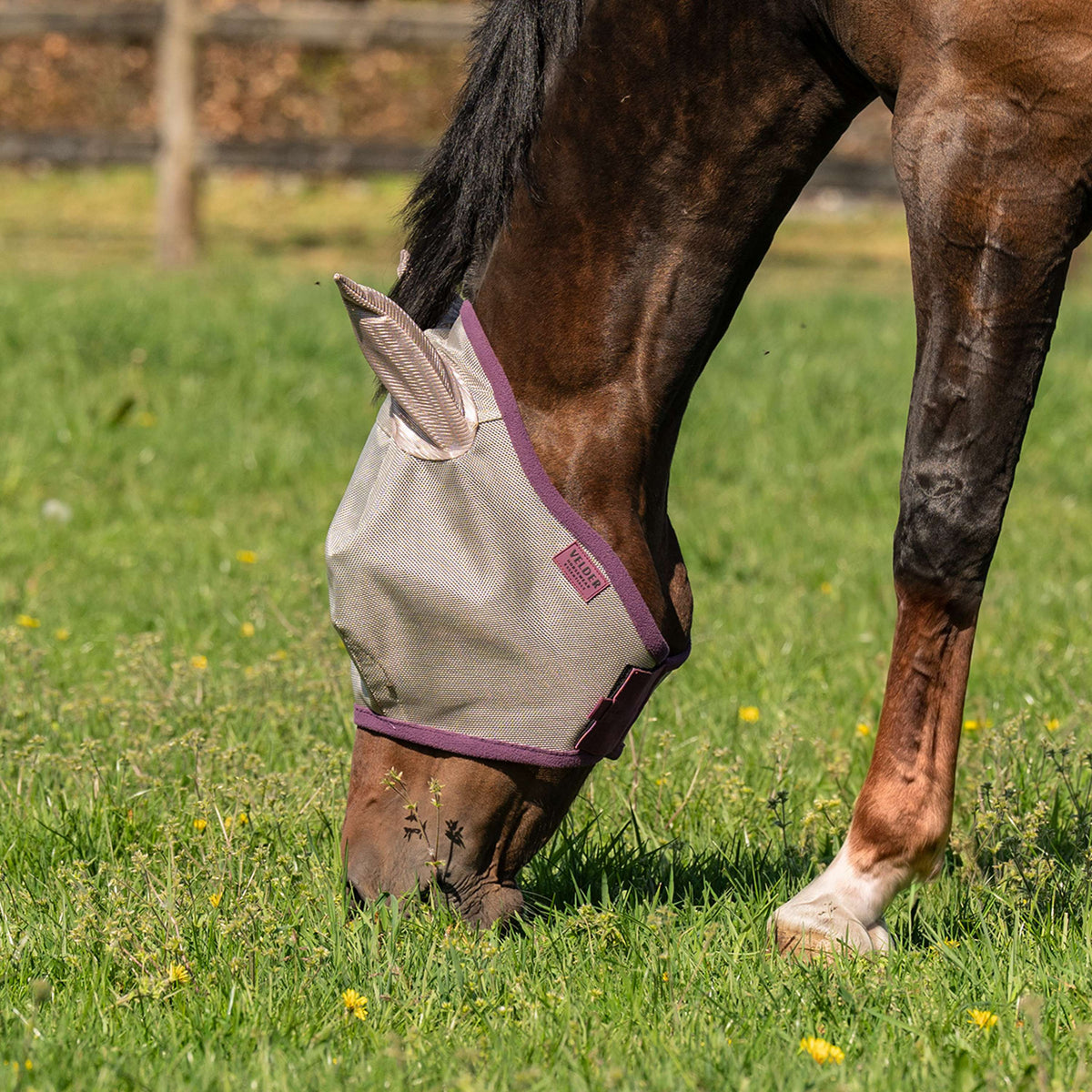 Velder Horsewear Máscara para Moscas con Orejas Sand Stone