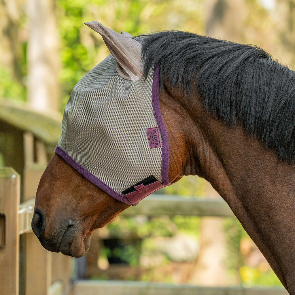 Velder Horsewear Essentials Máscara para Moscas con Orejas Sand Stone
