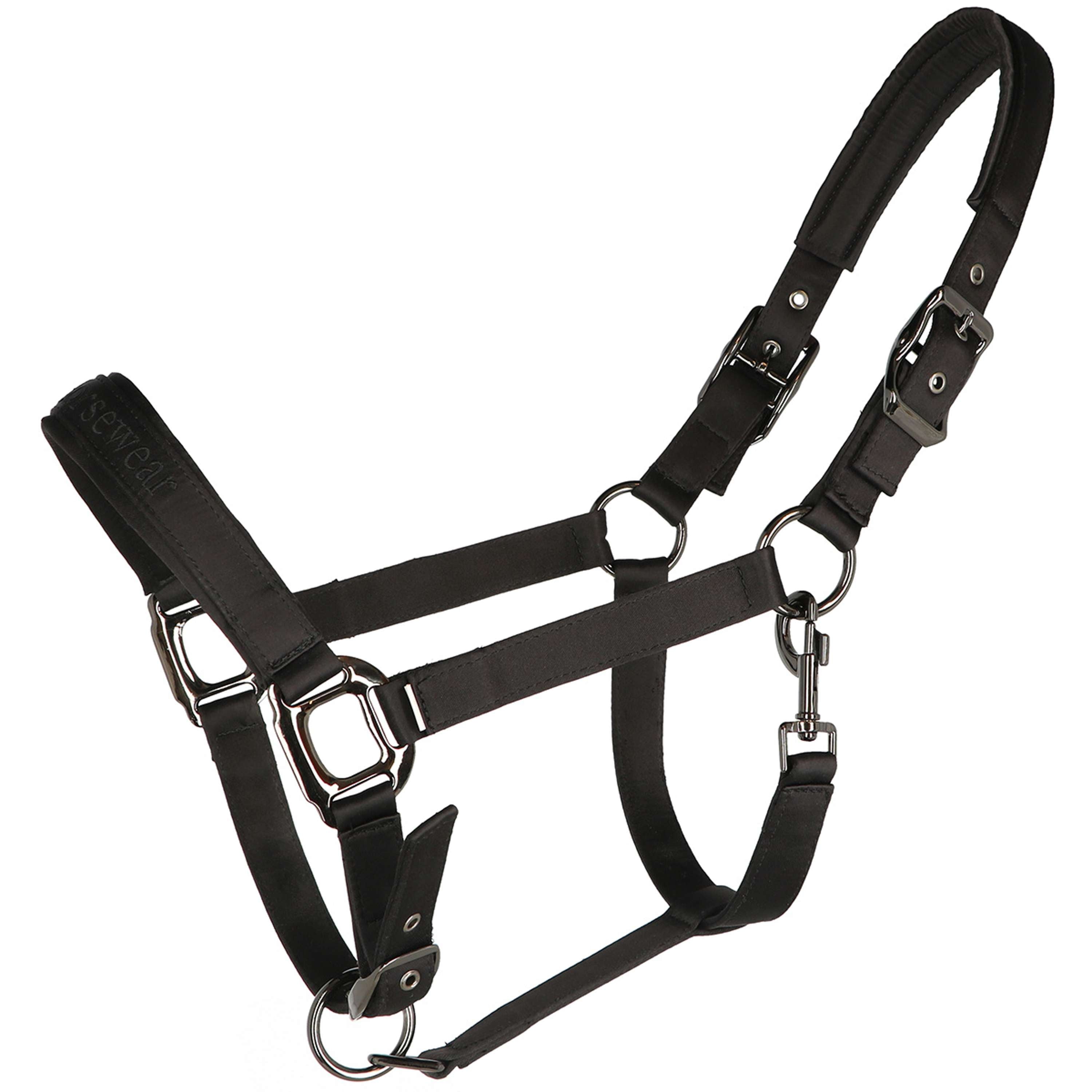 Velder Horsewear Premium Cabezada Satin Glow Negro
