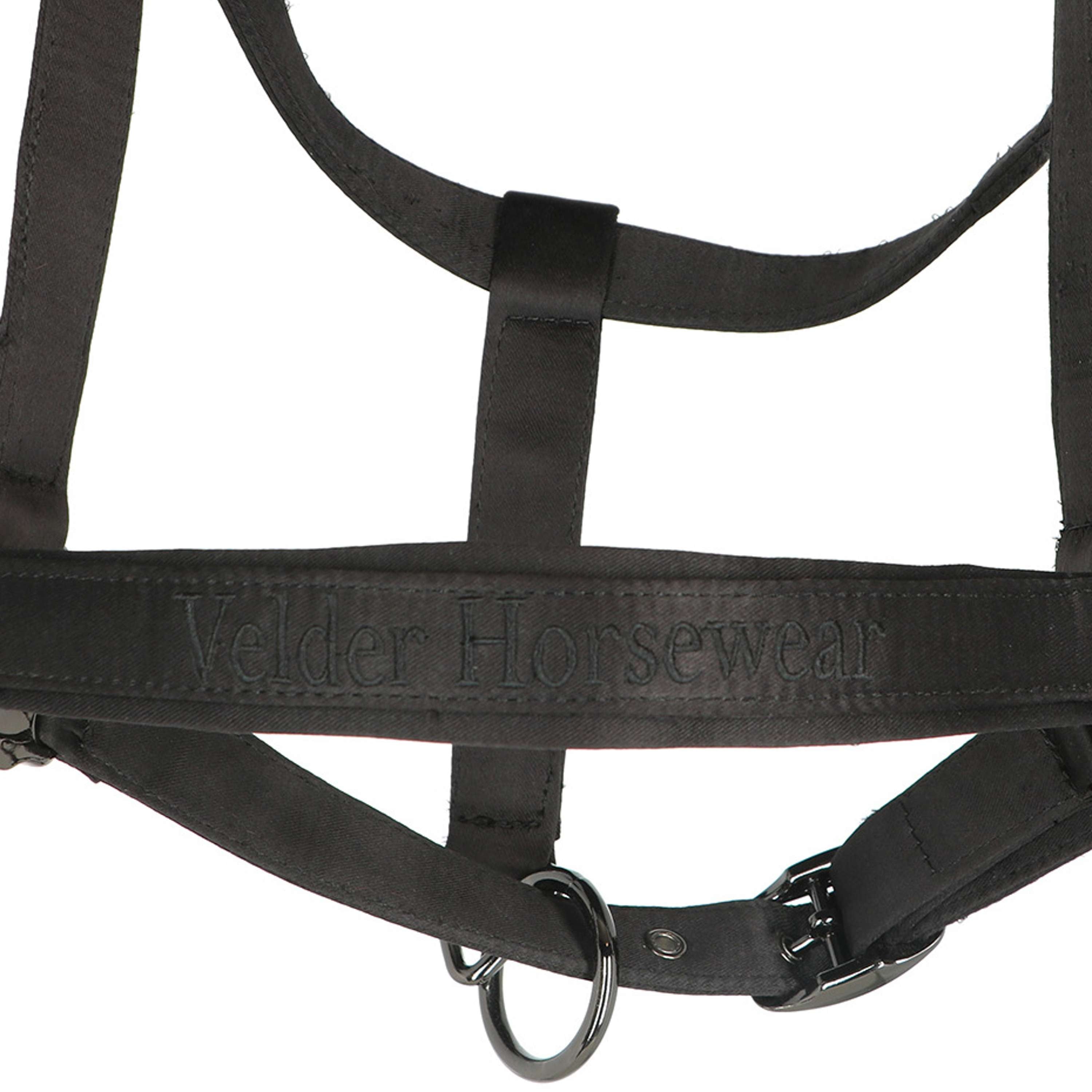 Velder Horsewear Premium Cabezada Satin Glow Negro